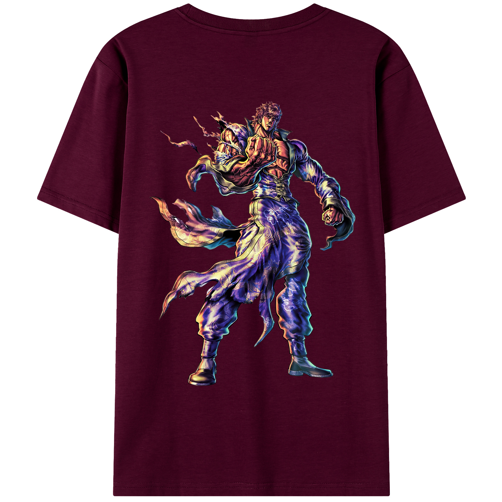 （画像用） 北斗の拳 Fist of the North Star レディース半袖Tシャツ(バックプリント)